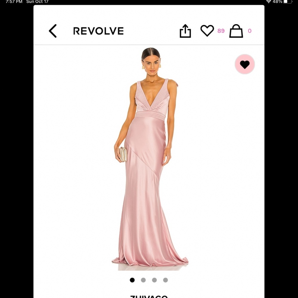 Zhivago blush beloved gown size XS